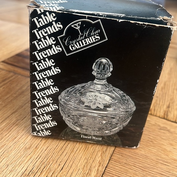 Crystal dish with lid - Picture 5 of 5